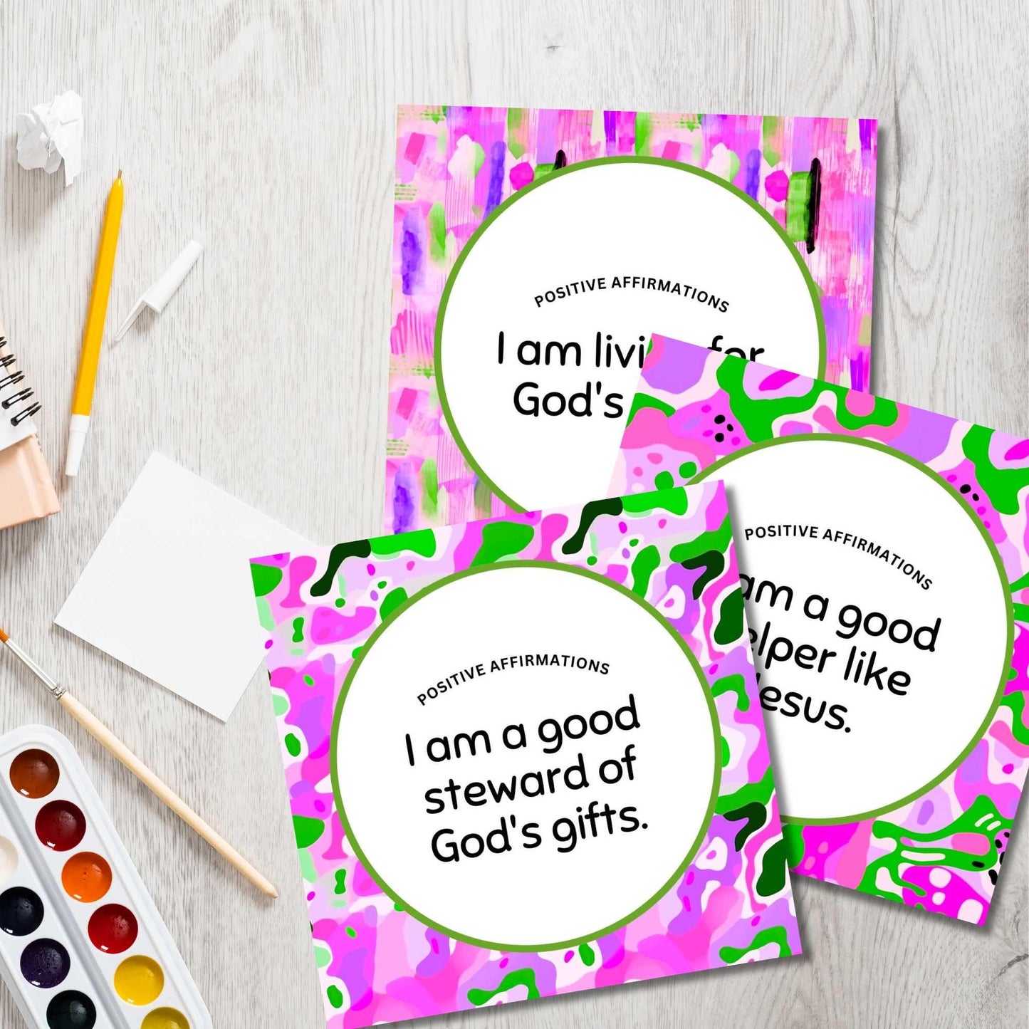 Positive Affirmation Cards Lunchbox Notes for Kids Vol 1&2