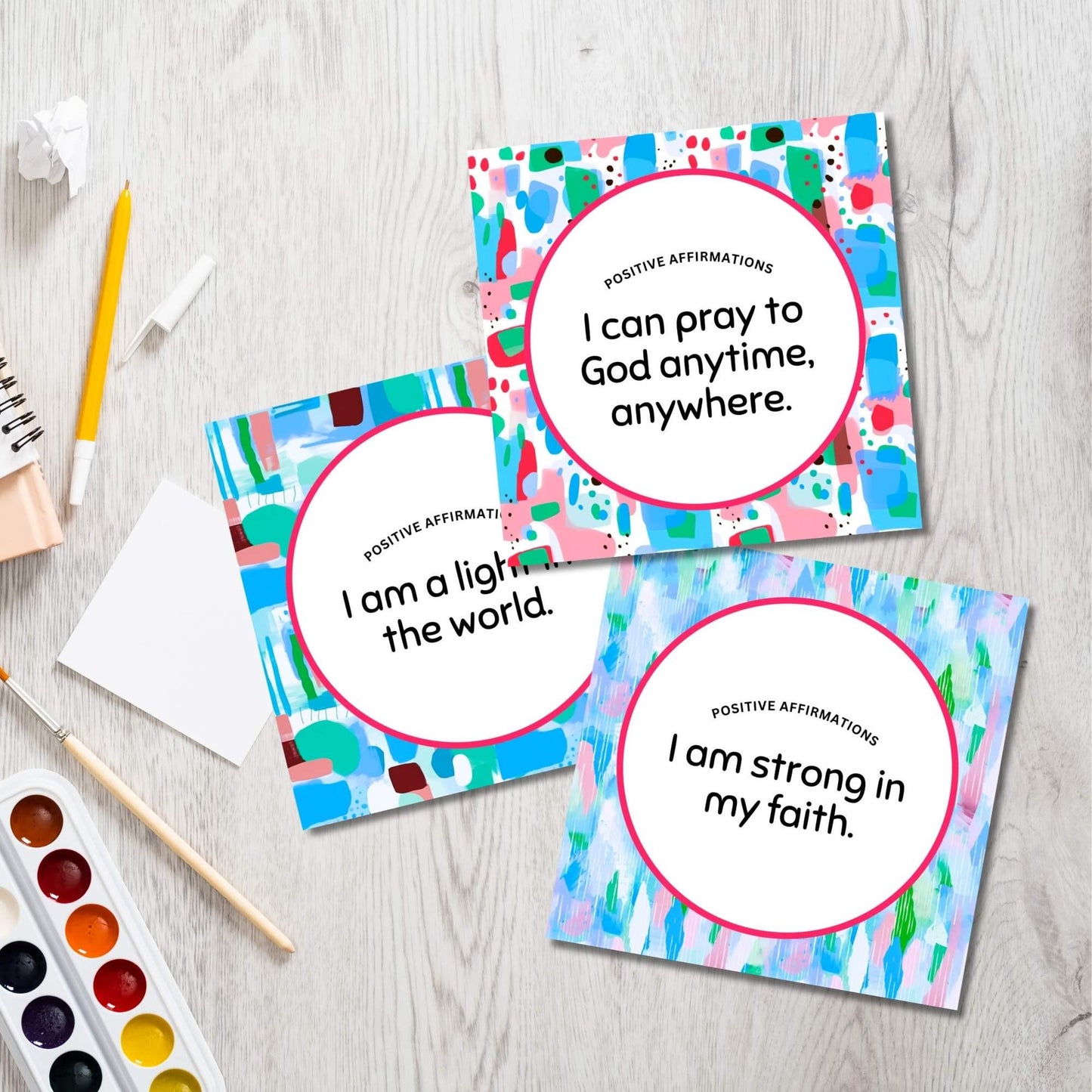 Positive Affirmation Cards Lunchbox Notes for Kids Vol 1&2