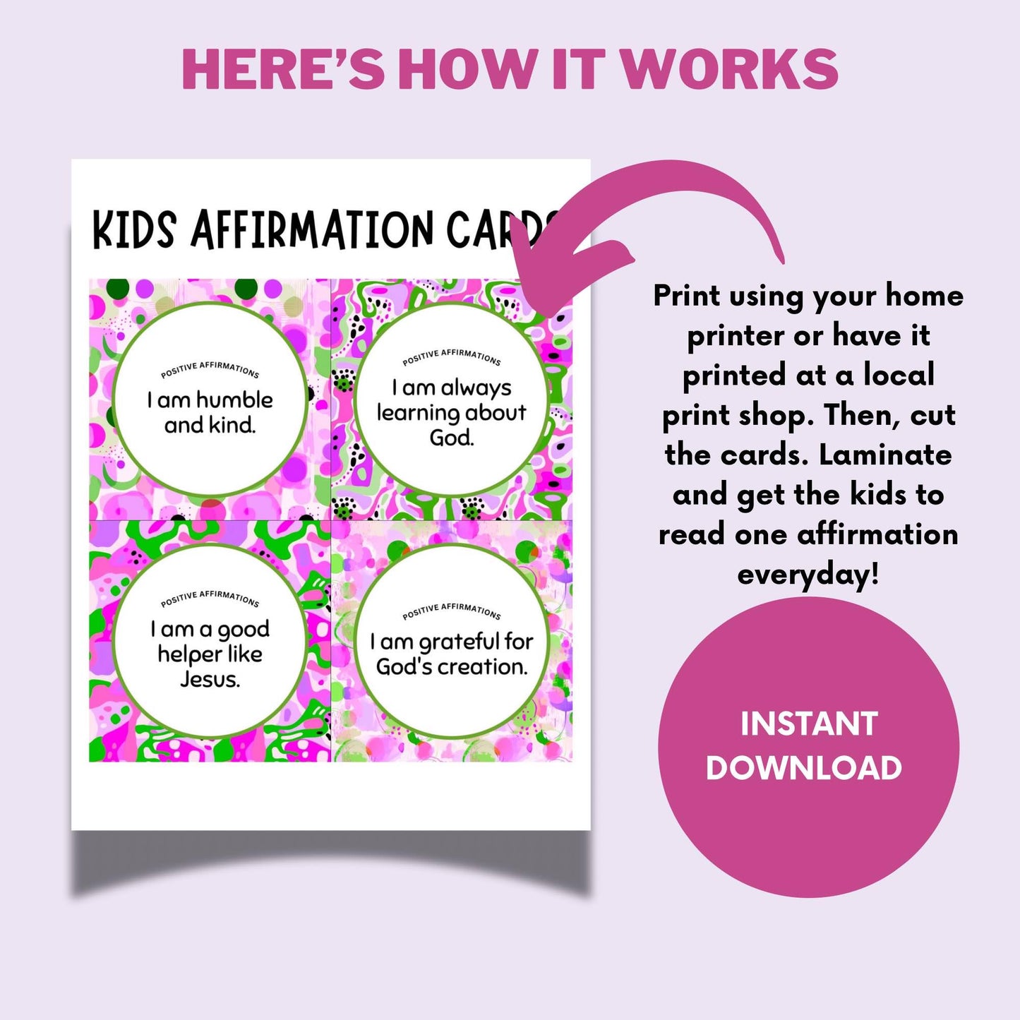 Positive Affirmation Cards Lunchbox Notes for Kids Vol 1&2