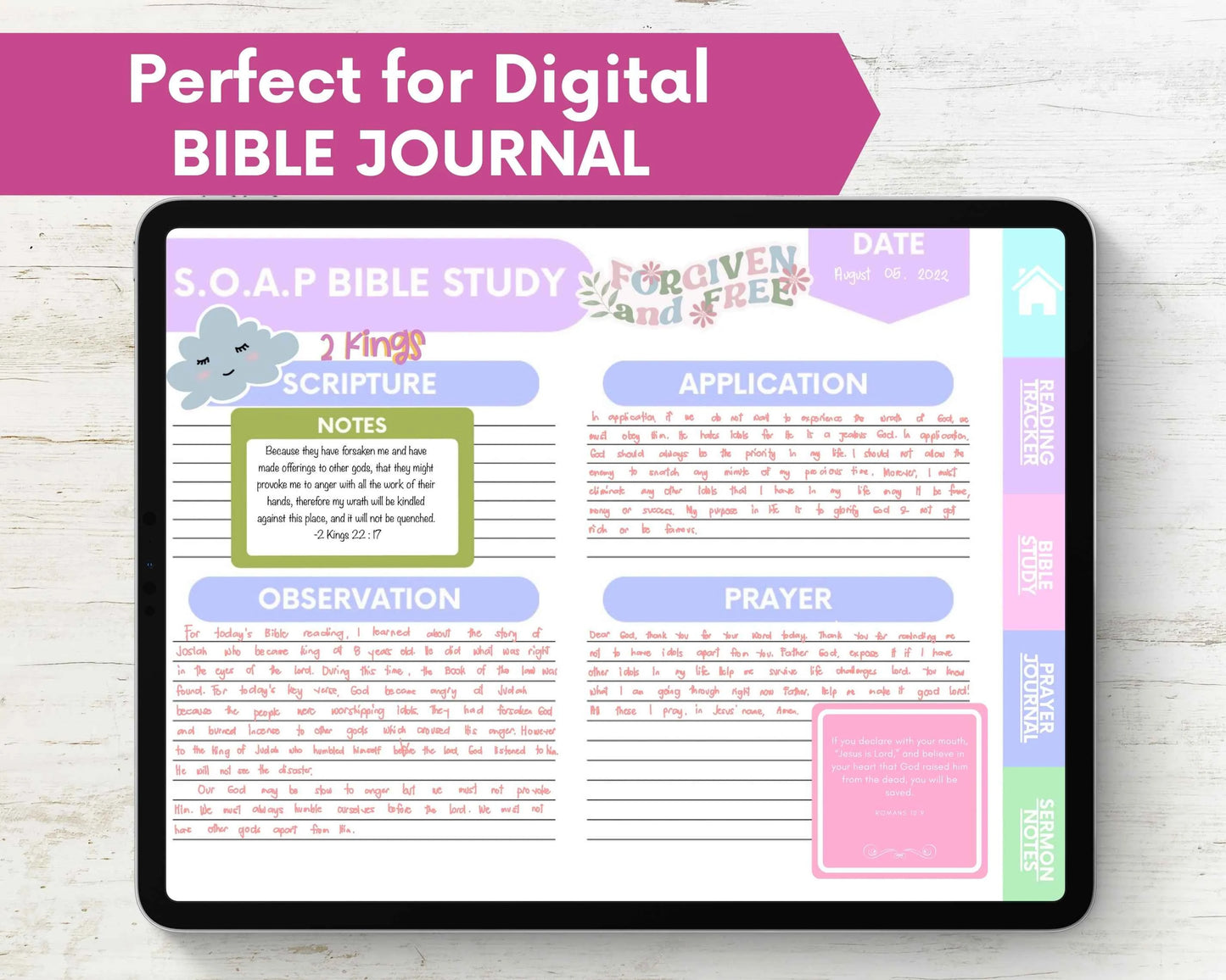 Goodnotes 365+ Bible Verses Digital Stickers for Bible Journaling