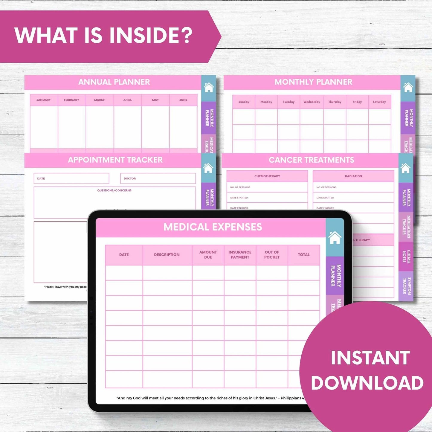 Digital Chemotherapy Health Planner for Christian Breast Cancer Warriors