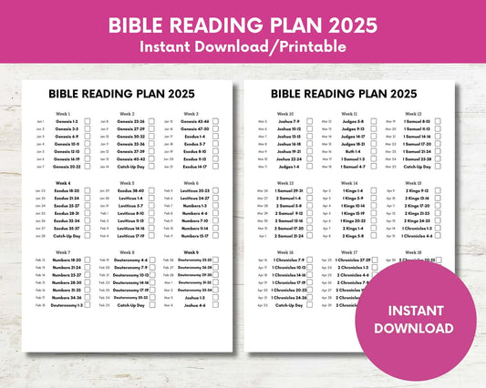 2025 Daily Bible Reading Plan:Read the Gospel in 1 Year