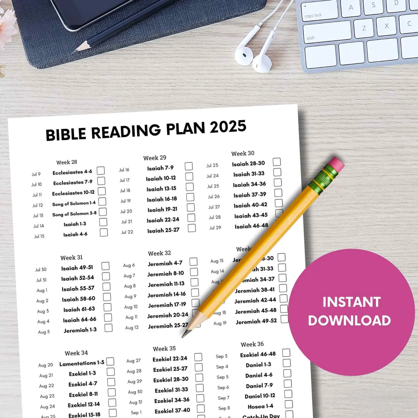 2025 Daily Bible Reading Plan:Read the Gospel in 1 Year