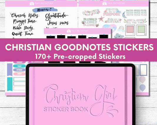 Christian Faith Goodnotes Planner Stickers Precropped for Ipad