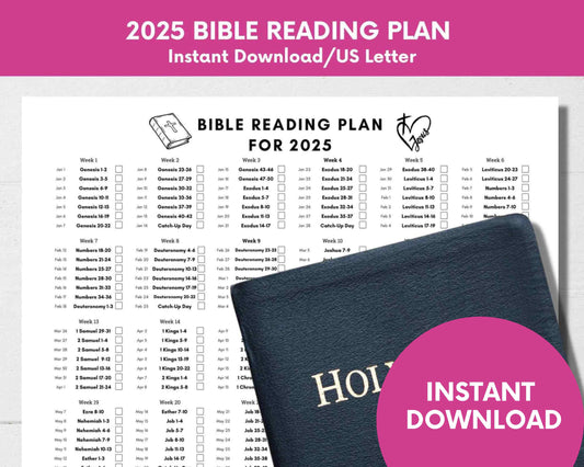 2025 Old and New Testament Bible Reading Plan for Christians,Read the Bible in One Year