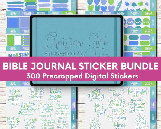 Bible Journal Digital Sticker Bundle for Goodnotes App