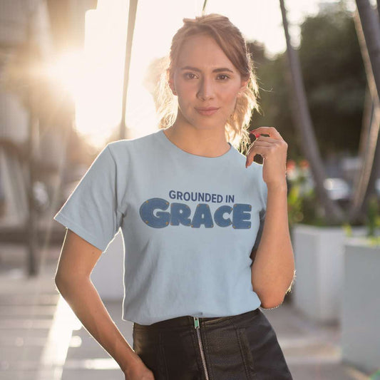 Grounded in Grace Christian Inspirational Softstyle T-Shirt