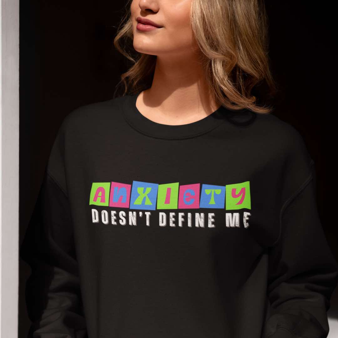 Anxiety Doesn't Define Me Christian Heavy Blend Crewneck Sweatshirt