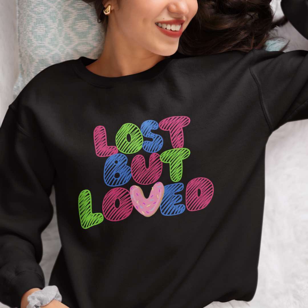 Lost But Loved Christian Heavy Blend Crewneck Sweatshirt