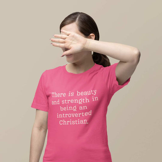 Inspirational Introvert Christian Jersey Short Sleeve T-Shirt