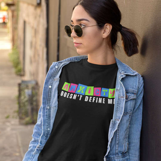 "Anxiety Doesn't Define Me" Inspirational Tee for Christians