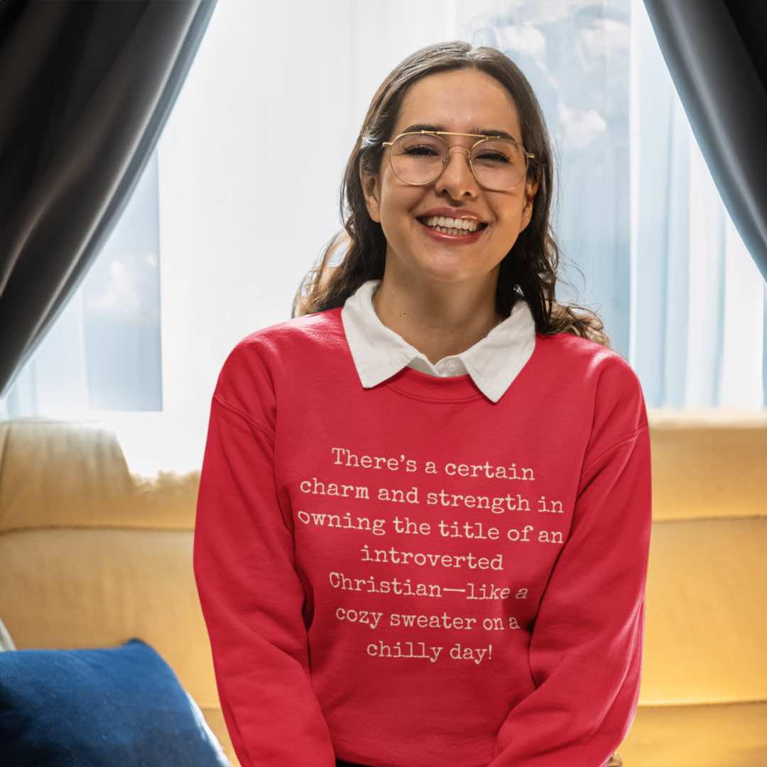 Cozy Christian Crewneck Sweatshirt for Christian Introverts