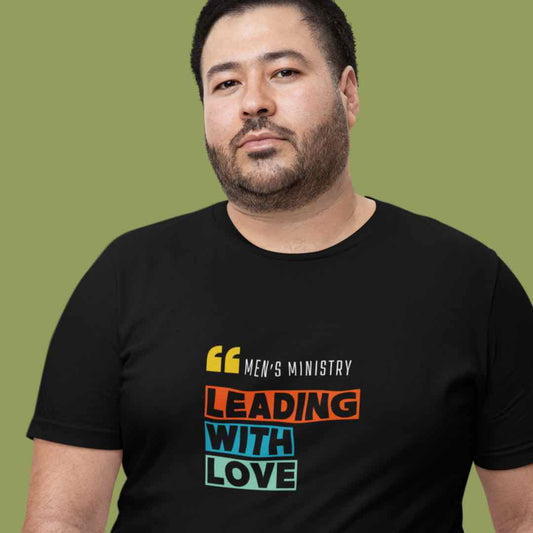 Christian Men's Ministry T-Shirt - Leading with Love